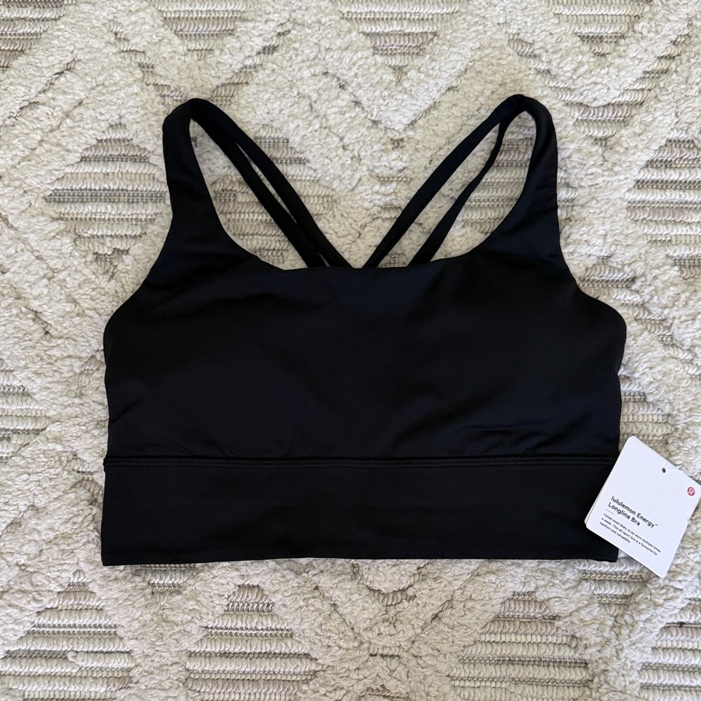 Lululemon Athletica Energy Longline Black Sports Bra